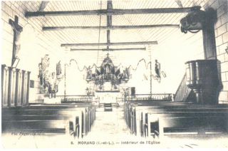 Ancienne photo de l'intérieur de l'église